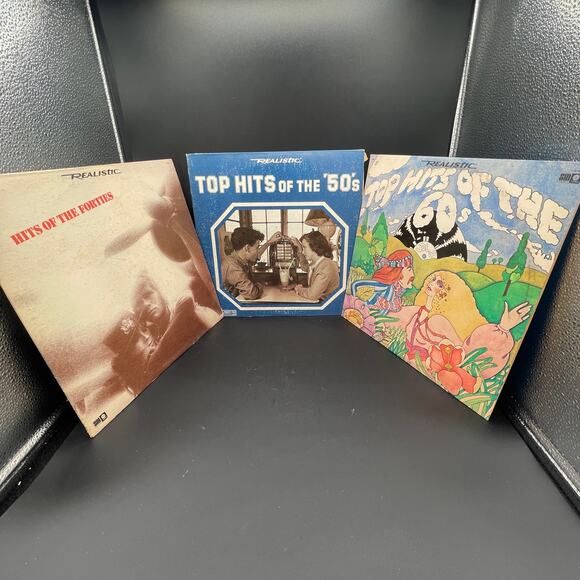 Set of 3 Realistic Vinyl Records (Best of 40's, 50's, and 60's) - Picture 1 of 2